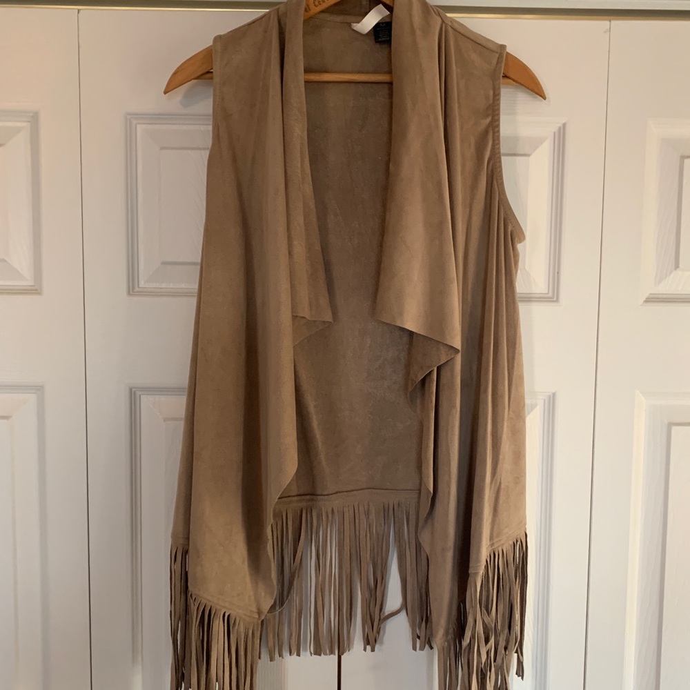 Suede Fringe Vest